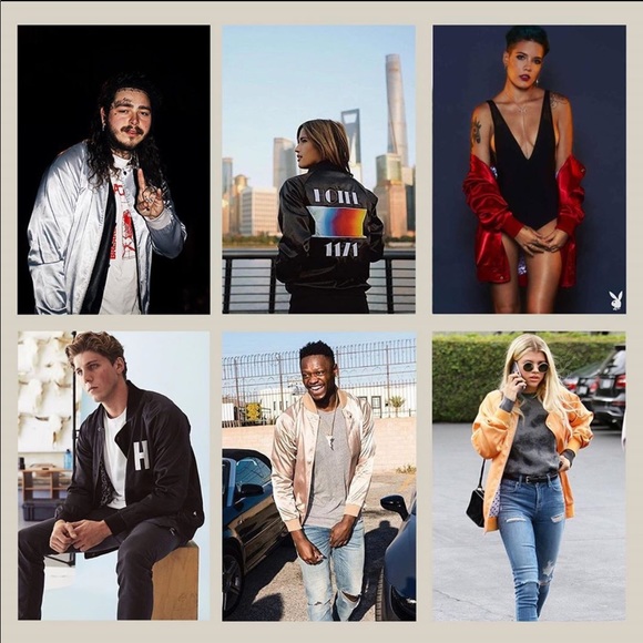 Hotel 1171 Classic Checkered Satin Bomber Jacket - Picture 7 of 8